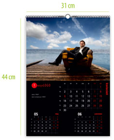kalendarze biurkowe 2012 - 10x21 cm